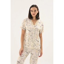 Sevim 17736 Kadın Düğmeli Pijama Takım