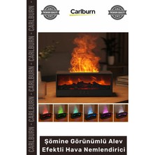 Carlburn Özel Üretim Renkli LED Uzaktan Kumanda Modern Buhar Şömine Görünümlü Alev Efektli Hava Nemlendirici