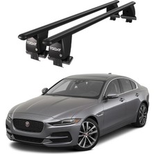 Today Auto Royal Jaguar Xe (2015 ve Sonrası) Uyumlu Siyah Kilitli Ara Atkı Port Bagaj Tavan Barı