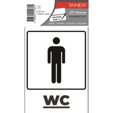  tanex bay wc uyarı etiketi sticker 2 li uyr-115