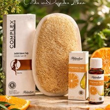 Çare Burada Çareburada Selülit Bakım Seti | Portakal Yağı 20 Ml. & Selülit Bakım Yağı 125 Ml. & Kabak Lifi | Sıkılaştırıcı ve Nem Destekleyici Bakım