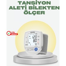 MiraLive Akıllı Bilek Tansiyon Aleti Hem Şarjlı Hem Pilli Kolay Ölçüm