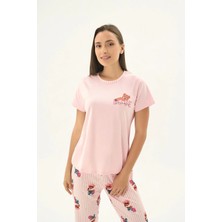 Sevim 17537 Kadın Baskılı Pijama Takım