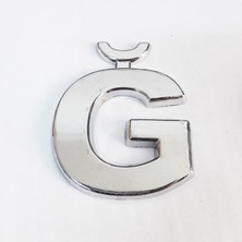 Trend Movira Cemax Ğ Harfi 3,75 cm Krom Yapışkanlı