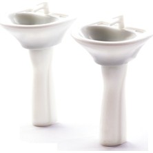 Jordania Ölçekli Mimari Maket Ayaklı Lavabo 1/020 42 Mm (2 Li Paket) Je07-B120-03