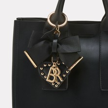 Black Ribbon Trok Kalpli Charm Çanta Aksesuarı