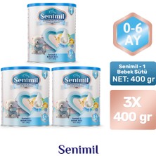 Senimil 1 Bebek Sütü 400 gr (0-6 Ay) 3 Lü Avantaj Paketi
