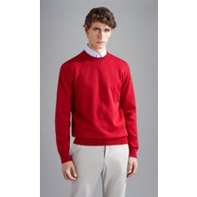 Paul & Shark Erkek Düz Model Bisiklet Yaka Uzun Kol Kırmızı Kazak 14311013-201