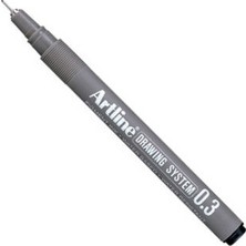 Artline Teknik Çizim Kalemi Drawing System 0.03 Mm Uç Siyah EK-2303 (12 Li Paket)
