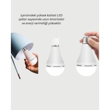 İsingir Shopping 30W Şarjlı LED Ampul E27 Duy %80 Enerji Tasarruflu Soğuk Beyaz - IS002Y-7QCBK8