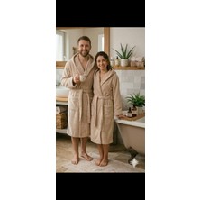 Battal Boy Geniş Kalıp Havlulu %100 Pamuk Kadın &erkek Bornozu