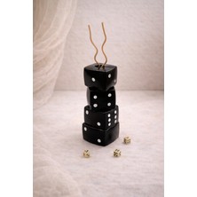 El Yapımı Taş Tozu Zar Vazo – Dekoratif Mini Vazo | Atiye Studio | Masa & Raf Dekoru Hediyelik