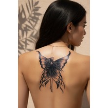 Dövme Kutusu Zarif Kanatlı Masalsı Peri ve Mistik Figür Tattoo - Yarı Kalıcı / 1 Ay Kalıcı