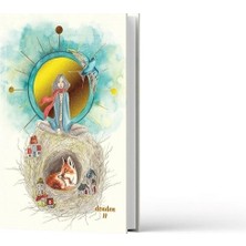  denden sert kapaklı not defteri ayla acet yaldız seri yuva 17x24 cm