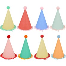 Meri Meri - Large Party Hats - Pon Ponlu Parti Şapkaları (L)