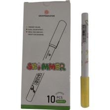 Brons Marker Kalem Işıltılı Somon S-Y307 (10 Lu Paket)