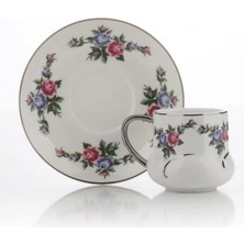 MİEN Mien Çiçek Desenli Porselen Fincan Seti 6'lı