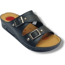 Serra 1162-26 Anatomik Masaj Taban Çift Tokalı Kadın Terlik