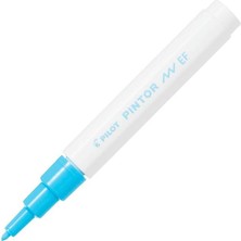 Pilot Pintor Keçeli Markör Dekor Boya Kalemi (Ef) Pastel Mavi Sw-Pt-Ef-Pl (6 Lı Paket)
