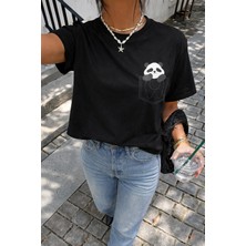 Tarz Cool Panda Baskılı Unisex Basic Tişört – Rahat Kesim Günlük Stil