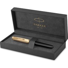 Parker Dolma Kalem Deluxe Siyah Gt 18K F Uç 51 2123511