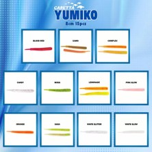 Caretta Yumiko 8cm Kokulu Silikon Kurt (15 Adet)