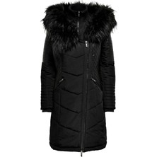Only Onlnewlinette Slim Fit Kapüşonlu Mont Bayan Mont 15295396