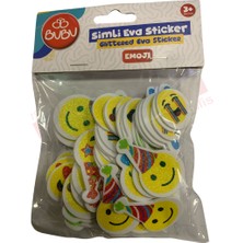  bu-bu simli eva sticker emoji st0155