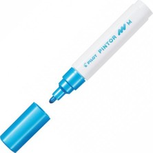 Pilot Pintor Keçeli Markör Dekor Boya Kalemi (M) Metalik Mavi Sw-Pt-M-Ml (6 Lı Paket)