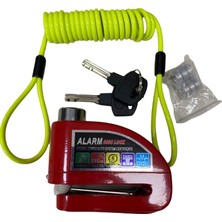 Assa Moto Motosiklet Alarmlı Disk Kilidi - 110 Desibel Su Geçirmez Hareket Sensörlü