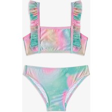 Penti Kız Çocuk Magic Mist Bandeau Çıtır Çiçek Desenli Bandeau Bikini Takımı