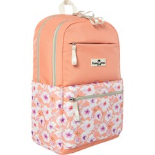  faber-castell flower okul sırt çantası turuncu