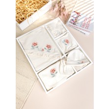 Babymod Çiçek Işlemeli 100% Pamuk 10'lu Kız Bebek Hastane Çıkışı Yeni Doğan Set