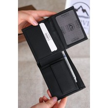 Norvi Leather Hakiki Deri Gizli Fermuarlı Erkek Cüzdan Kartlık