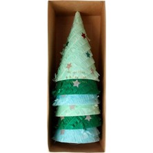 Meri Meri - Fringed Christmas Tree Party Hats - Püsküllü Çam Ağacı Parti Şapkaları