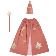 Meri Meri - Pink Velvet Wizard Costume - Pembe Büyücü Kostümü