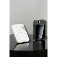 Krm Ios Uyumlu 22.5W Hızlı Şarj Magsafe Powerbank Dijital Göstergeli 10.000 Mah Krm