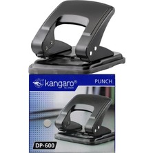 Kangaro Perfaratör Delgeç 22 Yaprak Kapasiteli Siyah Dp-600