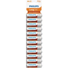Philips Longlife Kalem Pil AA (12 Li Paket)