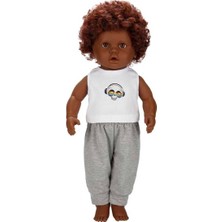  sunman oyuncak bebek dada kıvırcık saçlı 60 cm