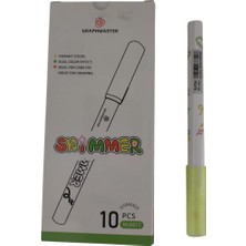 Brons Marker Kalem Işıltılı Sarı S-F01 (10 Lu Paket)