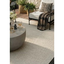 Pera Halı Minimalist Krem Beyaz Sisal Halı - FM02W