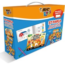  bic kids dikkat geliştirici boyama seti 37 parça