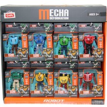  ctoy oyuncak dönüşebilen robot araçlar l010-a43 (karışık model 1 adet)