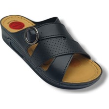 Serra 1161-26 Anatomik Masaj Taban Kemer Tokalı Kadın Terlik