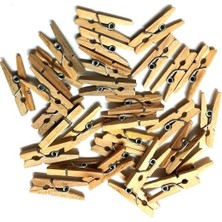 Mileo Ahşap Mandal 25 Mm Naturel 1826 (30 Lu Paket)