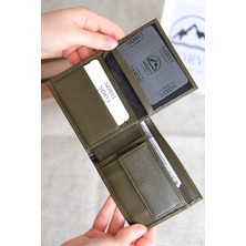 Norvi Leather Hakiki Deri Gizli Fermuarlı Erkek Cüzdan Kartlık