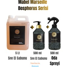 Mr.Oxy Mabel Marseille Bosphorus Sıvı El Sabunu 5 Lt + 500 ml ve Bosphorus Oda Spreyi 500 ml