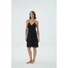 Sevim 17250 Kadın Ince Askılı Kısa Gecelik