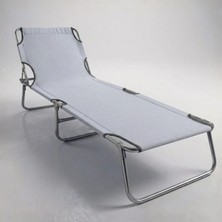 Ecm Proger -Sırt ayarlı katlanabilir kademeli şezlong - Gri